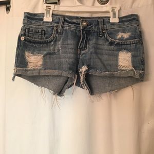 YMI Ripped Jean Shorts